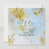 Aquarelle douce Feuilles paradisiaques Surprise An