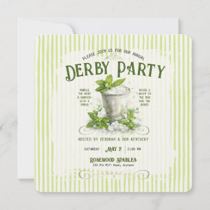 Invitation Aquarelle élégante de Party Watercolor pour Mint J