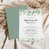 Aquarelle Eucalyptus Bridesmaids Brunch Douche
