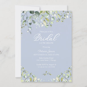 Invitation Aquarelle Eucalyptus Vert Bridal Luncheon Inv