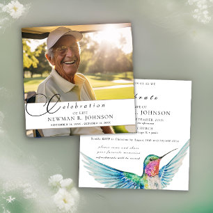 Invitation Aquarelle Fête du colibri Photo