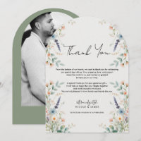 Aquarelle Floral Fleurs Sauvages Printemps Merci