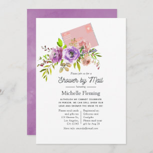 Invitation Aquarelle Floral Spring Shoot par courrier