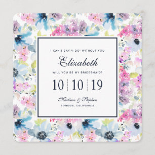 Invitation Aquarelle Florale Bouquet