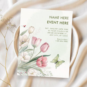 Invitation Aquarelle florale élégante