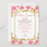 Aquarelle florale rose pâle Miss Quince mexicaine