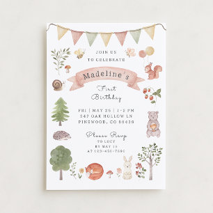 Invitation Aquarelle Forêt Amis de la Forêt