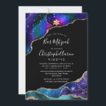 Invitation Aquarelle Galaxy Agate Bar Mitzvah / Bat mitzvah<br><div class="desc">PixDezines Galaxy Agate Bar Mitzvah ou Bat mitzvah accentué avec des veines faux or. do-it-yourself calligraphie élégante Bar Mitzvah. . Voir filtres pour modifier le ton. Notre design dynamique vous permet de modifier tous les éléments. Copyright © 2021 PixDezines™. Tous droits réservés.</div>