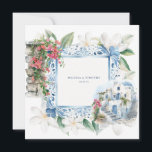 Invitation Aquarelle Grèce | Napkins mariage<br><div class="desc">Avec des illustrations sur le thème de l'aquarelle grecque. Ajoutez une touche amusante et festive à votre célébration avec des serviettes en papier personnalisées pour les mariages, anniversaires et autres fêtes. Avec votre décor de table étant l'un des éléments les plus importants dans l'apparence de votre réception de mariage, envisagez...</div>