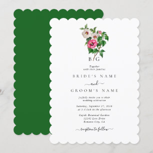 Invitation Aquarelle Hibiscus Tropical Mariage d'été