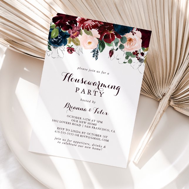 Invitation Aquarelle Illustré Automne Fête de réchauffement d (Créateur téléchargé)