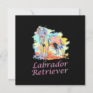 Invitation Aquarelle Labrador Retriever