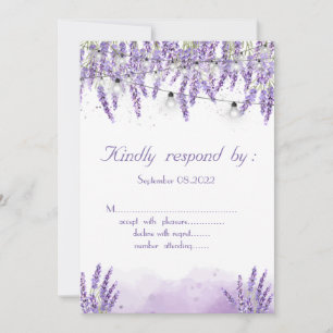 Invitation Aquarelle Lavander
