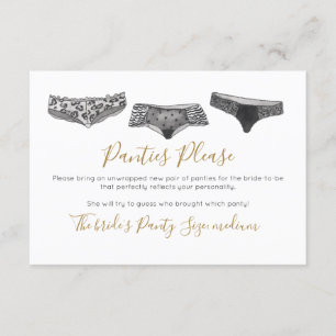 Invitation Aquarelle Lingerie Douche Fête des mariées