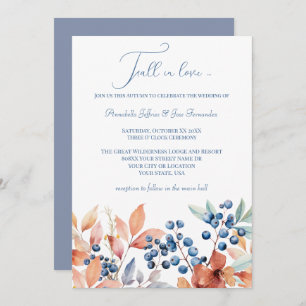 Invitation Aquarelle mariage de automne