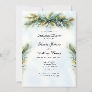 Invitation Aquarelle Mariage de verdure