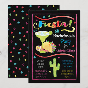 Invitation Aquarelle mexicaine Fiesta Bachelorette