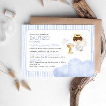 Aquarelle mignonne Angel Garçon Baptême catholique