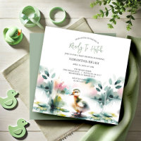 Aquarelle mignonne Baby shower canard Neutre genre