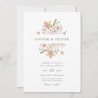 Aquarelle moderne Floral Lys Mariage