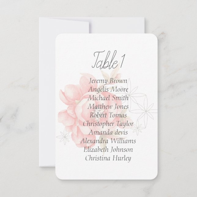 Invitation Aquarelle moderne pivoine rouge. (Dos)
