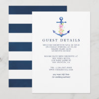 Aquarelle Nautique Thème Mariage Détails du client