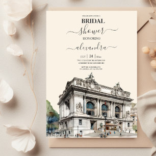 Invitation Aquarelle New York Destination Fête des mariées