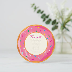 Invitation Aquarelle Pastel Deux douceurs deuxième anniversai