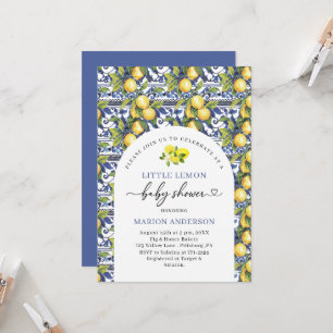Invitation Aquarelle Petit Citron Baby shower