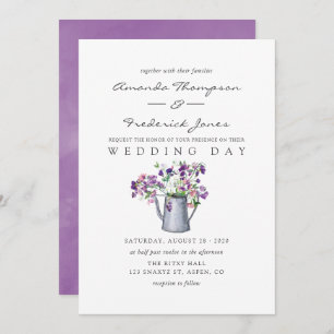 Invitation Aquarelle Pois doux Mariage