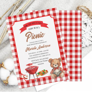 Invitation aquarelle pour la fête de pique-nique d