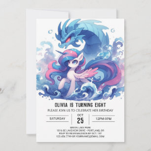 Invitation Aquarelle Printemps Cheval