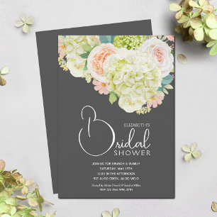 Invitation Aquarelle Ressort Fête des mariées florale