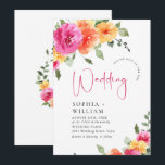 Invitation Aquarelle rose clair Mariage Fleurs orange<br><div class="desc">Pour plus de personnalisation,  cliquez sur "Personnaliser ce modèle",  puis sur "Modifier à l'aide de l'outil de conception". Élégant éditable facile à utiliser modèles mariage,  plus d'articles disponibles dans le magasin (invitations,  rsvp,  cartes de remerciements,  papeterie & décoration). Si vous avez besoin d'aide ou d'articles correspondants,  veuillez me contacter.</div>