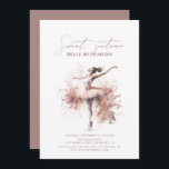 Invitation Aquarelle rose pâle Ballerina Sweet 16 Anniversair<br><div class="desc">Aquarelle rose pâle Ballerina Sweet 16 Anniversaire Invitation</div>