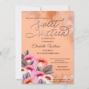 Invitation Aquarelle rougie de la tulipe de foulard