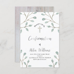 Invitation aquarelle rustique   Confirmations