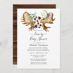 Invitation Aquarelle Rustique Forest Drive Par Douche