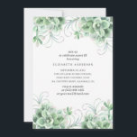 Invitation Aquarelle succulents Sweet 16. Cactus vert<br><div class="desc">Aquarelle succulents Sweet 16 anniversaire invitation. Veuillez me contacter si vous avez besoin d'autres articles.</div>