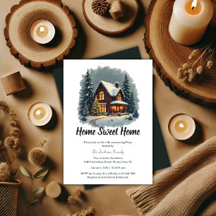 Invitation Aquarelle Sweet Accueil Fête de Noël