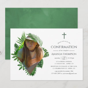Invitation Aquarelle Tropical Summer Confirmation