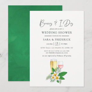 Invitation Aquarelle Tropicale Se Déroule Avant Le I Dos