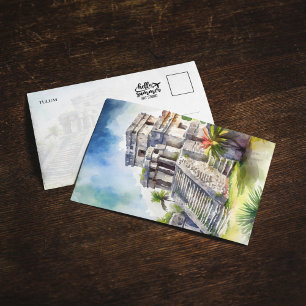 Invitation Aquarelle Tulum Mexico