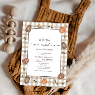 Invitation Aquarelle Un Baby shower Un Peu Citrouille