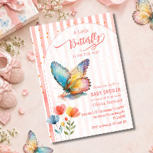 Aquarelle Un petit papillon est en route