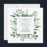 Invitation Aquarelle verte Douce 16. 16e anniversaire vert<br><div class="desc">Aquarelle verdure Sweet 16 anniversaire invitation. Veuillez me contacter si vous avez besoin d'autres articles.</div>