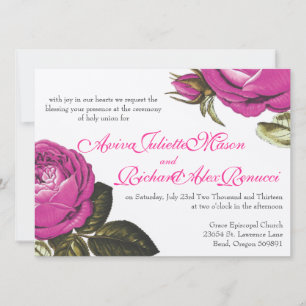 Invitation Aquarelle vintage