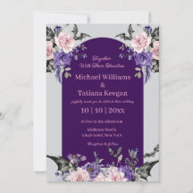 aquarelle violet rose roses halloween mariage
