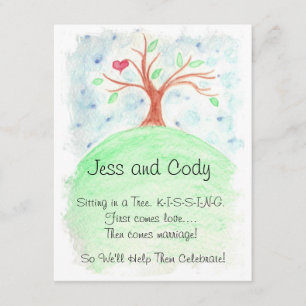 Invitation Aquarelle Wedding shower de couple