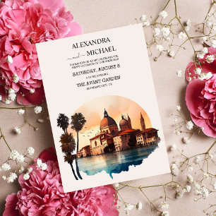Invitation Aquarelle Whimsical Destination italienne
